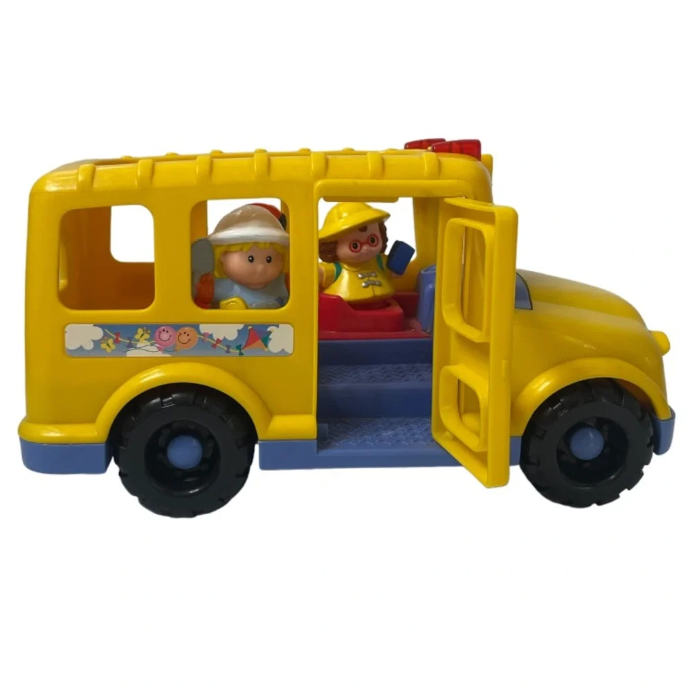 Little People Little Movers Yellow School Bus 2001 Vintage Fisher Price Toy Set